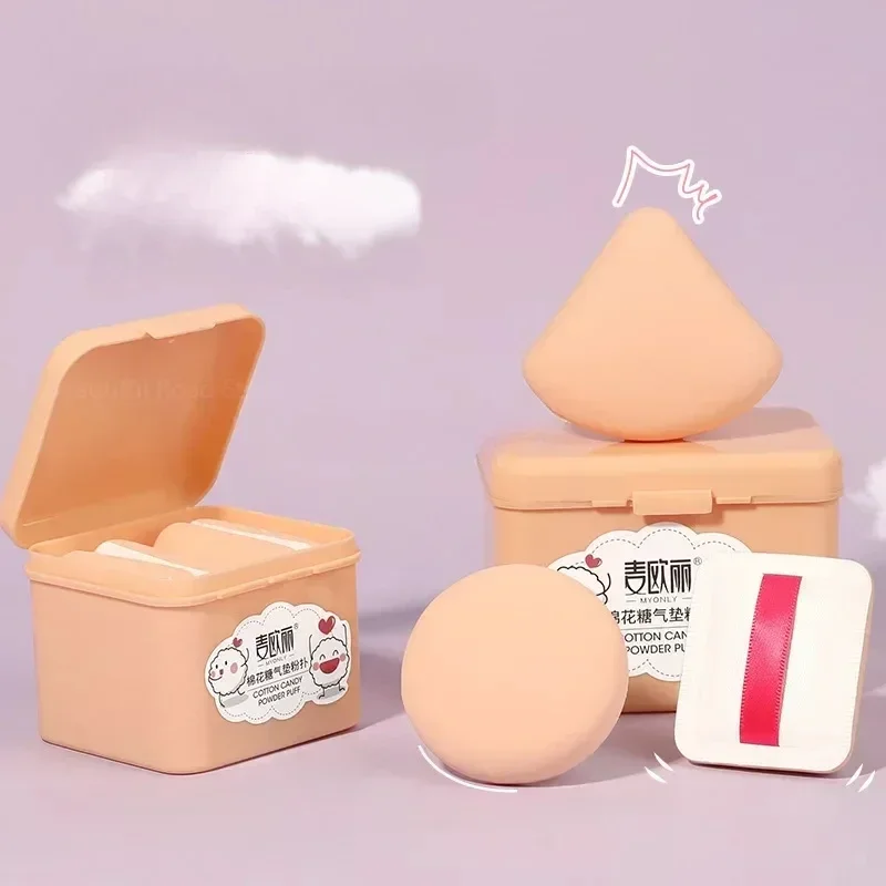 3/4pc Camera Lege Luchtkussen Bladerdeeg Doos Draagbare Cosmetische Make-Up Spons Gezicht Concealer BB Cream Cosmetische Applicator make-up Tool