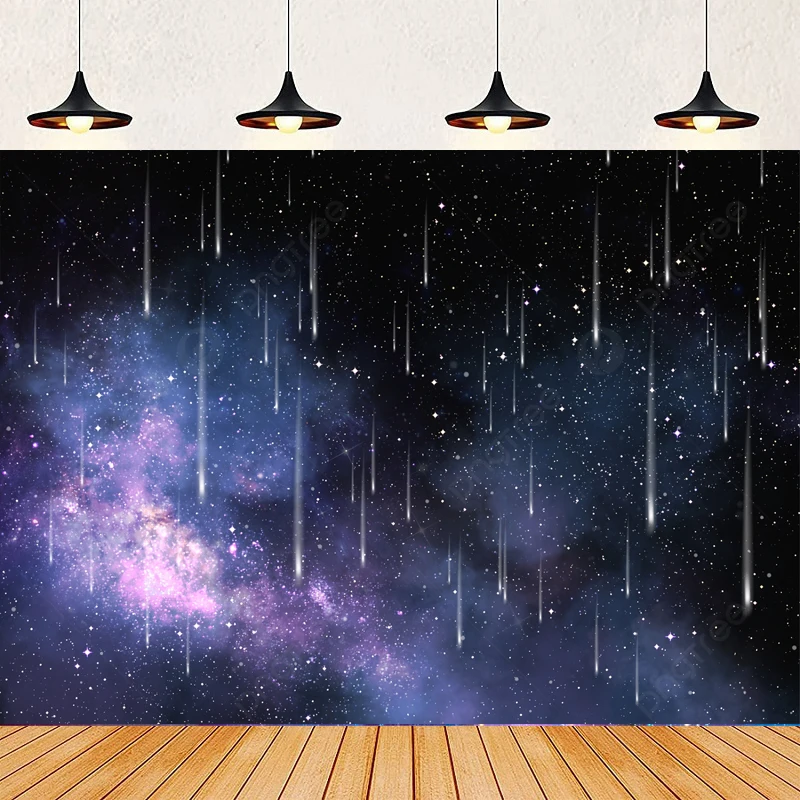 Fondo de fotografía de cielo nocturno con estrellas, aurora, universo, galaxia, constelación, cielo estrellado, pared de fondo con pequeñas estrellas