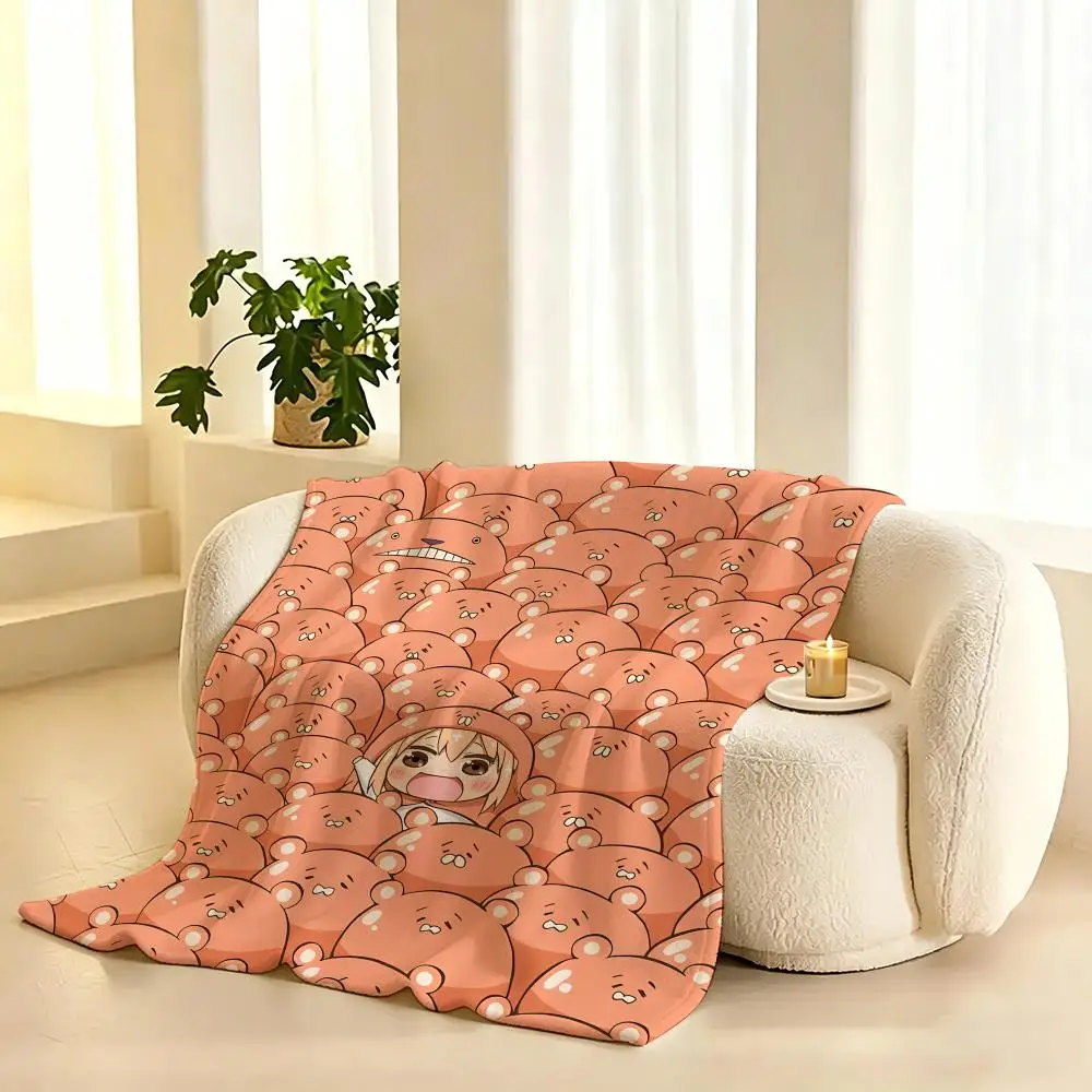 Himouto Umaruchan Anime Throw 240g flannel blanket, suitable for sofas, beds, offices,  exquisite gift blankets