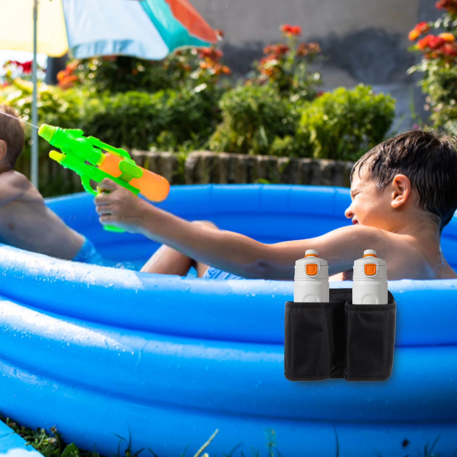 

Swimming Pool Beverage Holder Multi-Use Cup Storage for Poolside Easy Install Safe Round Edges Pool Accessories Above Ground