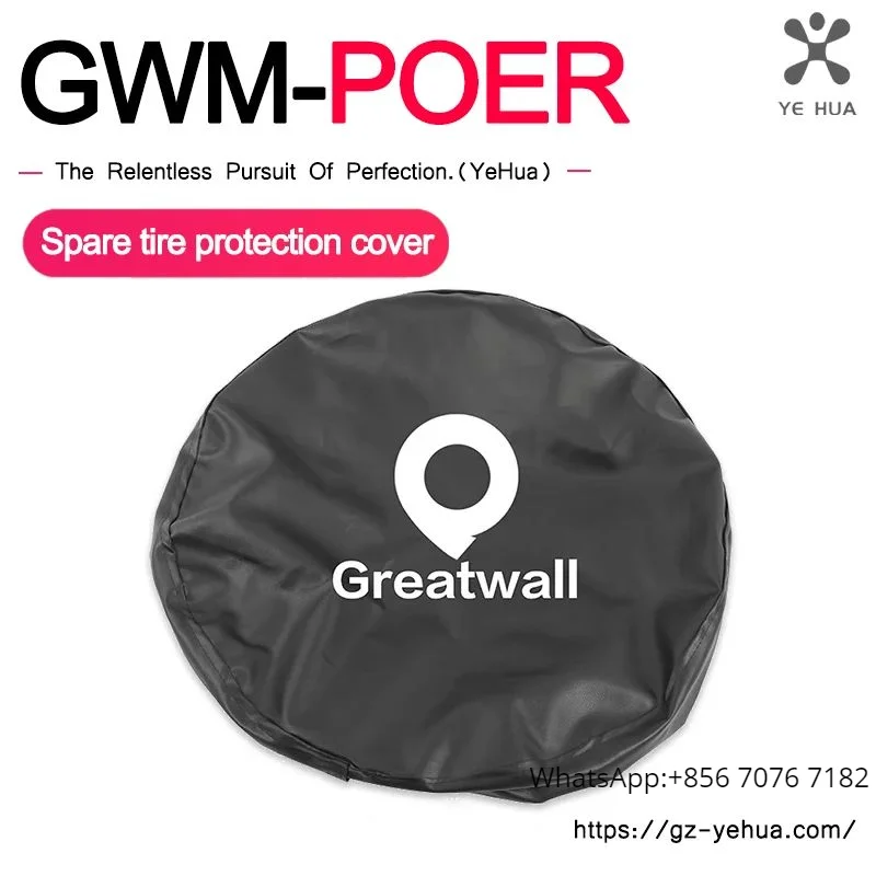 Great Wall Poer Gwm Poer 2019-2023 Wheel Tire Covers Case Car Tires Storage Bag Vehicle Wheel Protector