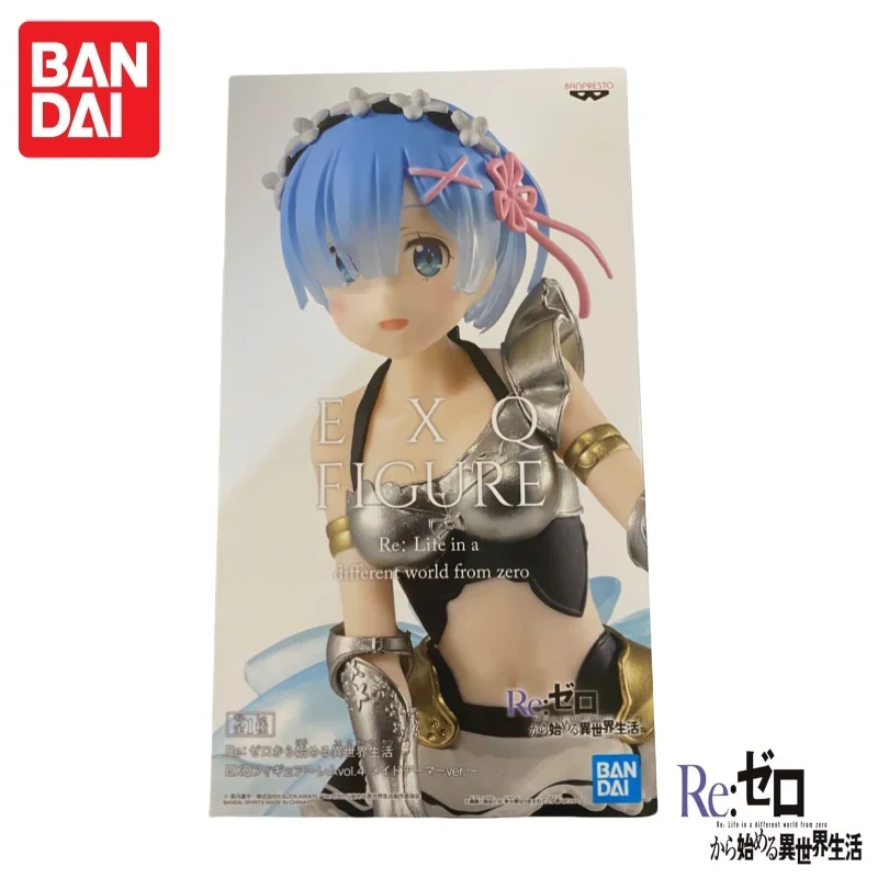 

В наличии Bandai Original Banpresto Re Life In A Different World From Zero Rem Ram Модель куклы Совершенно новая модель фигурки в штучной упаковке
