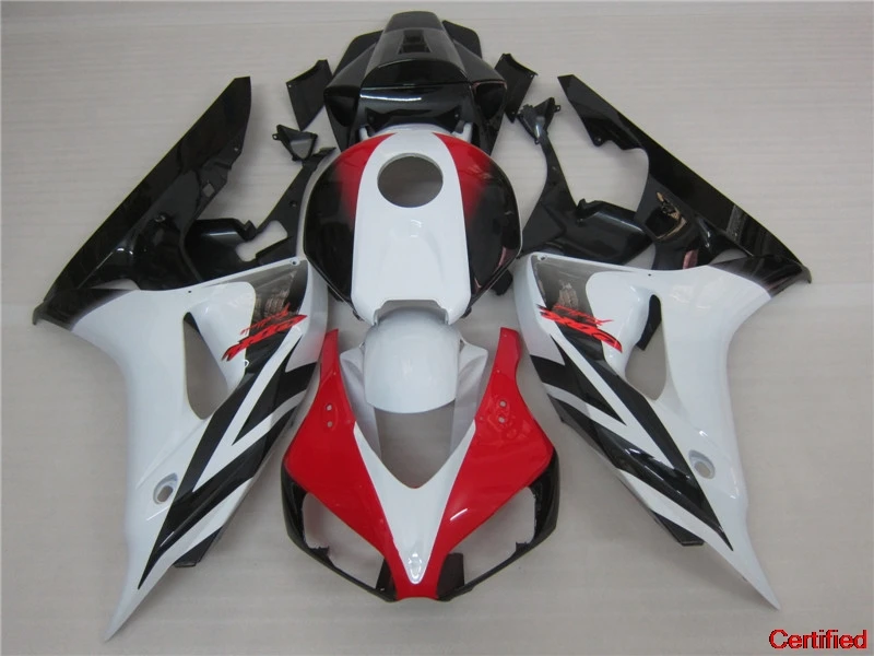 

Injection 100% Fit For Honda CBR1000RR 2006 2007 White Red Black Fairings Set CBR 1000RR 06 07 OT20