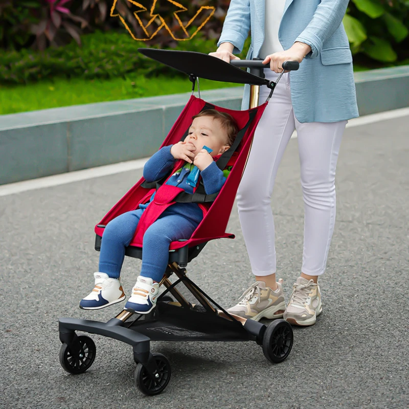 2024 New Lightweight Baby Travel Stroller Portable Foldable Pocket Stroller Multifunctional Children's Stroller Baby Carriage