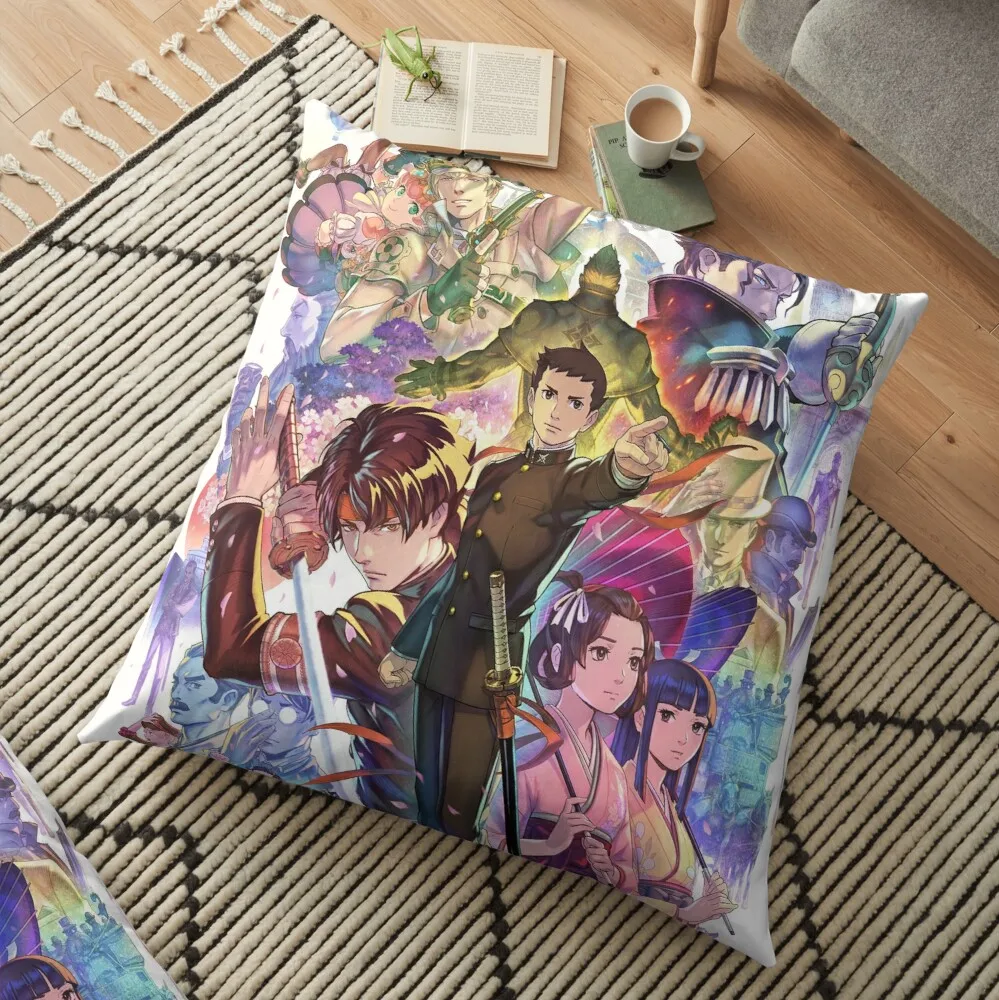 

The Great Ace Attorney Chronicles Floor Pillow Plaid Sofa