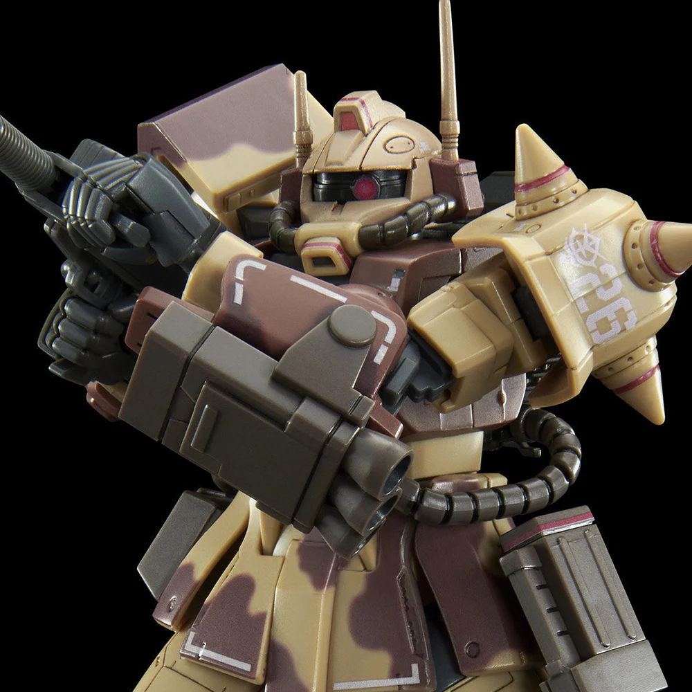 [متوفر] بانداي HG Gundam The Origin MS-06D Zaku Desert Type (هوائي مزدوج) 1/144 PB ألعاب نموذج روبوت تجميع حصري