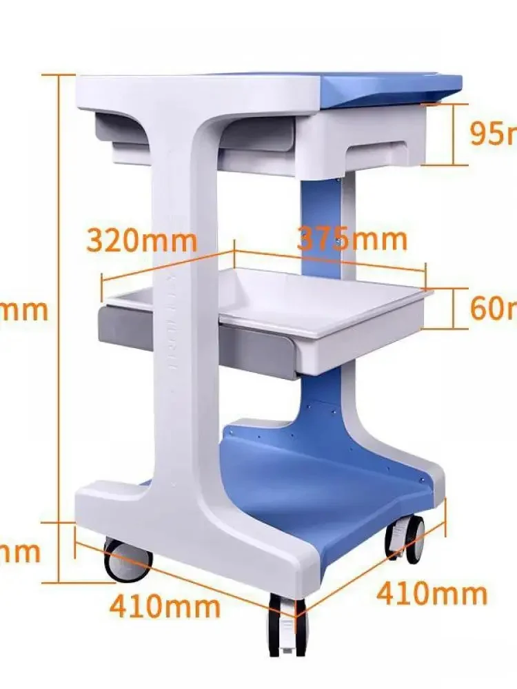 Salon Special Trolley Shelf Small Bubble Cosmetic Instrument Car Mobile Drawer Beauty Salon Cart Cosmetic