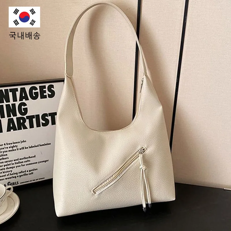 Women's Bag Bay Line zipper details shoulder bag Women's soft artificial leather square shoulder bag daily bag