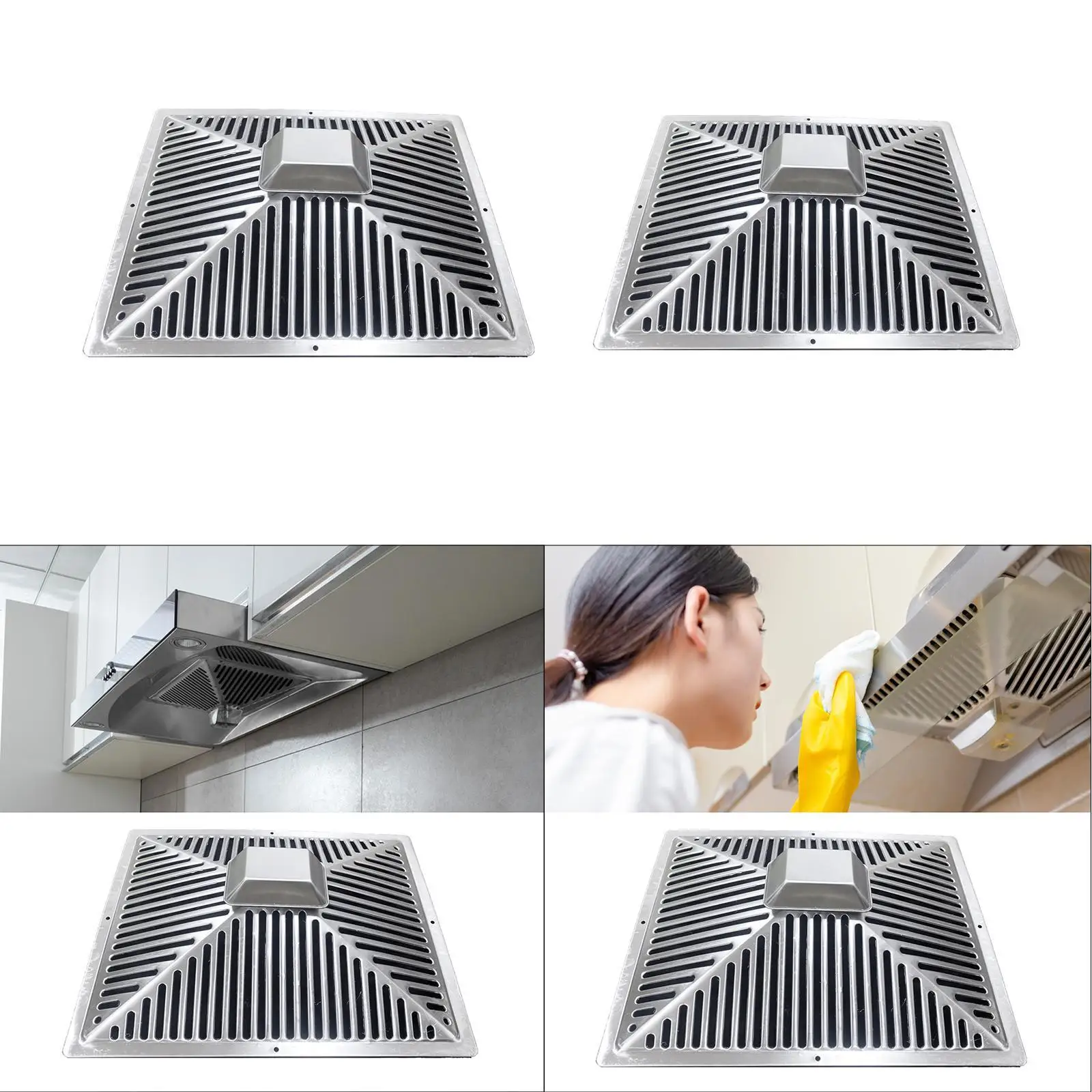 شفاط المطبخ تنفيس مرشح مرشحات شبكية خارجية سهلة التركيب جزء مرشحات شبكية غطاء شفاط المطبخ ملحق لمطعم المنزل