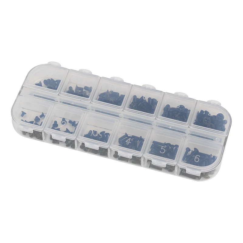 240pcs M2 M2.5 M3 Laptop Screw Set Flat Head Phillips Drive Accessories For Laptop Computer Repair Computer Electronic Screw