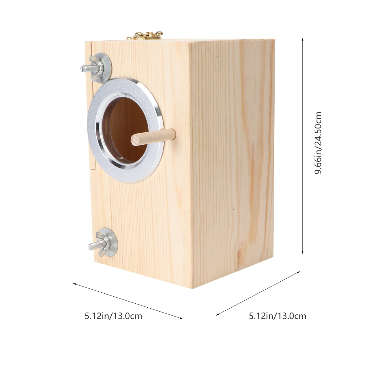 

Wooden Birds Nest Parrot Breeding Box Durable High Quality Bird House for Decoration Household Cage Real Object Garden Pet