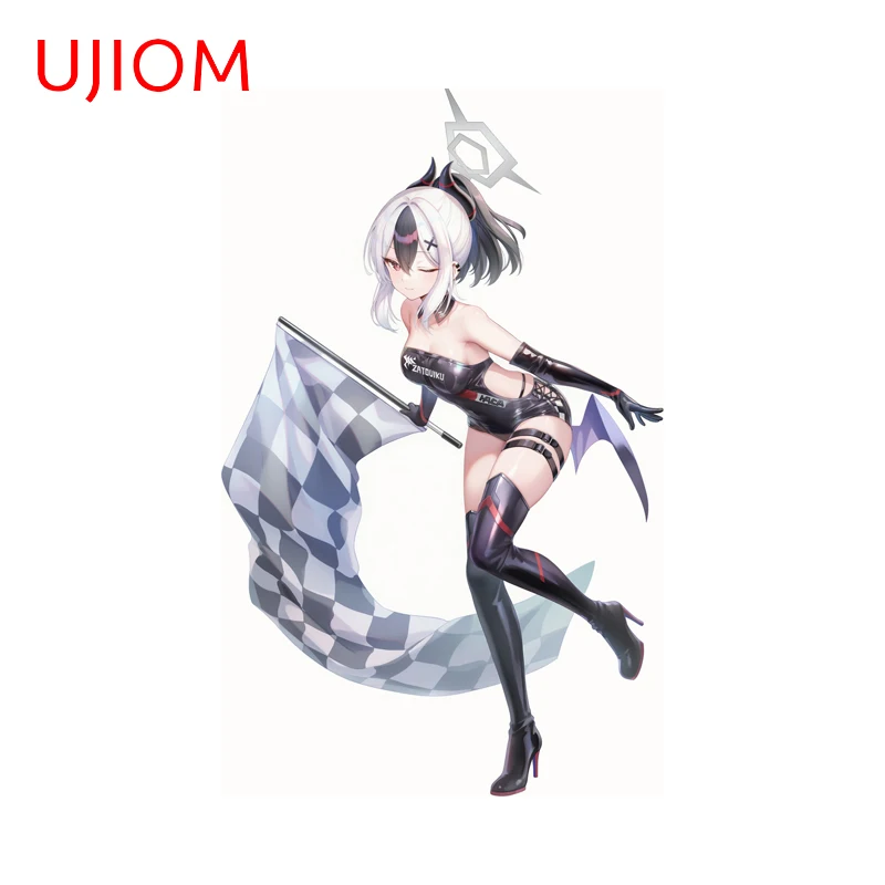 UJIOM سباق الفتيات الأزرق الأرشيف ملصقات جدار Hayase Yuuka Saiba Momoi لطيف جذع خدش ملصق مائي بسيط الحمام ديكور #6