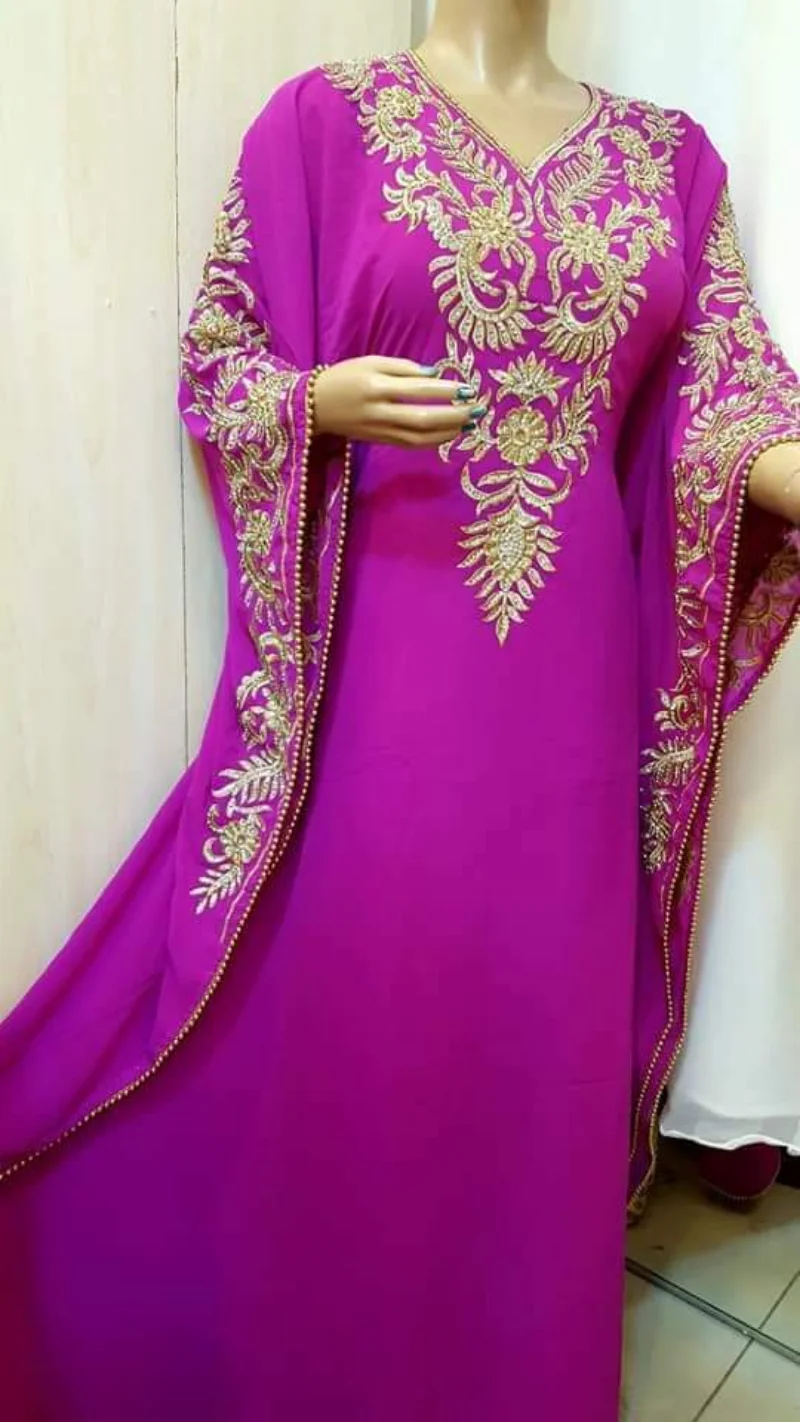 Women Long Dress Morocon Dubai Gown Farasha Robe Farasha Indian Women Dress World National Costume