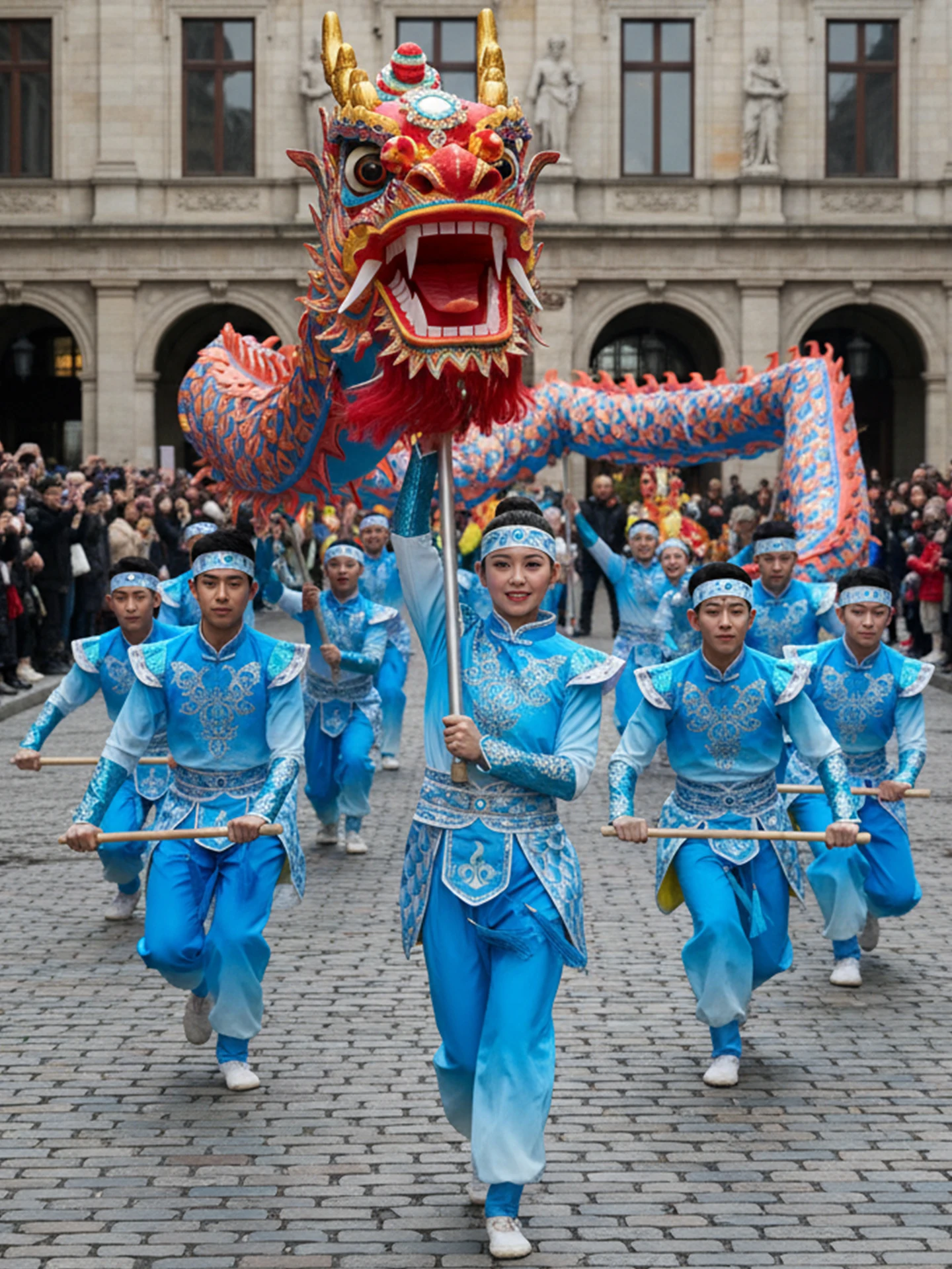 

Новинка 2026: Костюм для выступлений с барабанами для мужчин и женщин, для танцев с драконами, для взрослых, для выступлений с гонгом, зимний сценический костюм