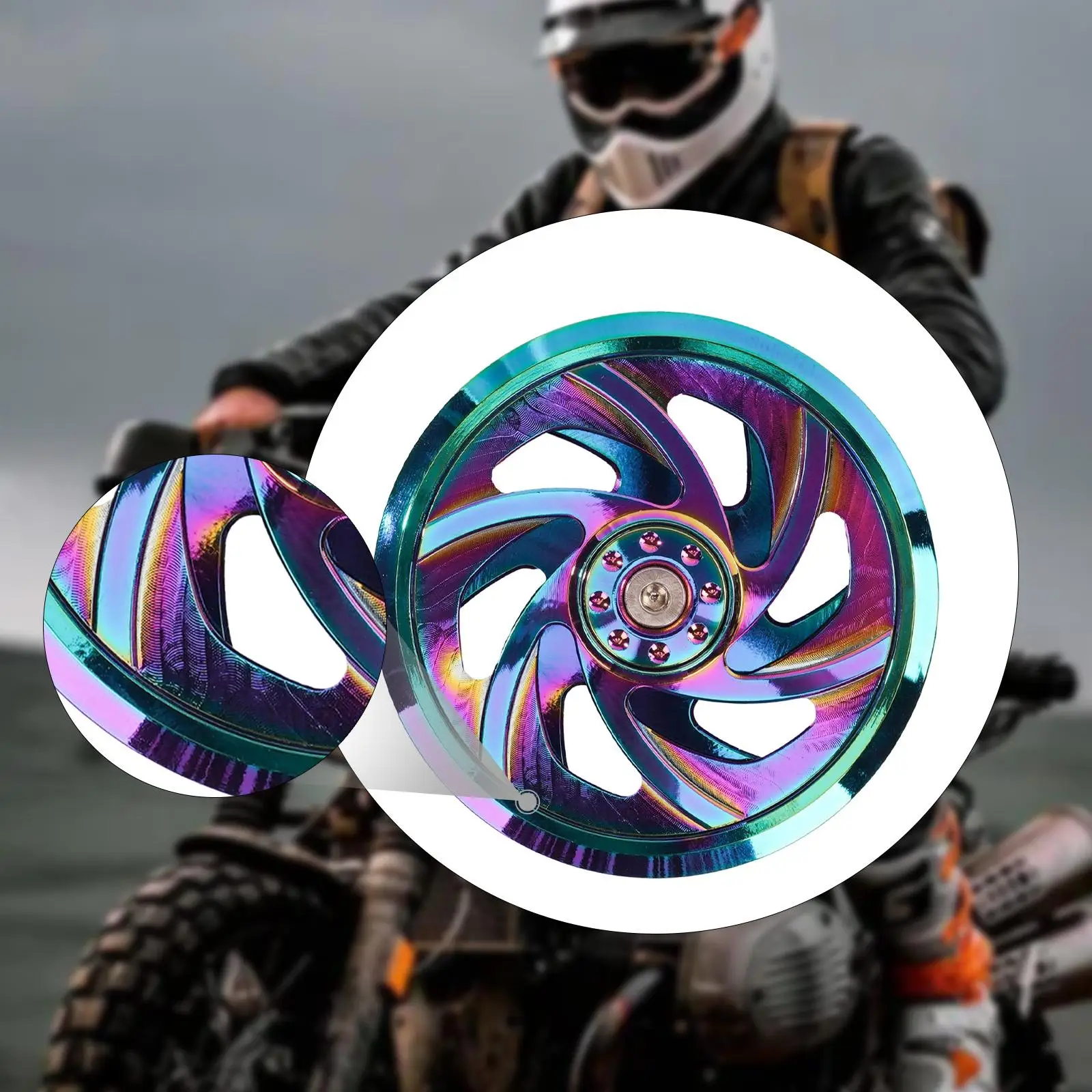 ملحقات غطاء المروحة قطع غيار عالية الأداء، سهلة التركيب، غطاء حماية جانبي للمحرك للدراجة النارية #4