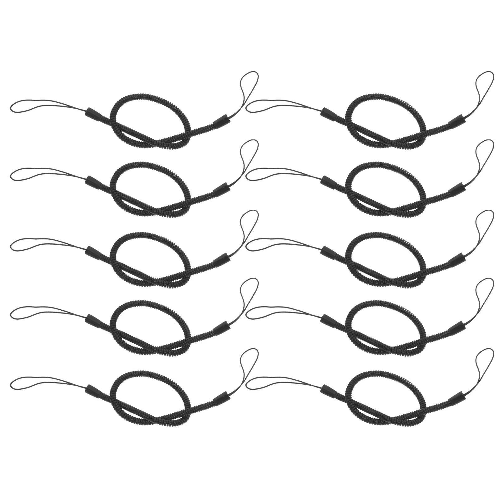 10 Pcs Handwriting Pen Anti Loss Rope Coiled Stylus Lanyard Plastic Spring Cord Strap For Various Items Pen