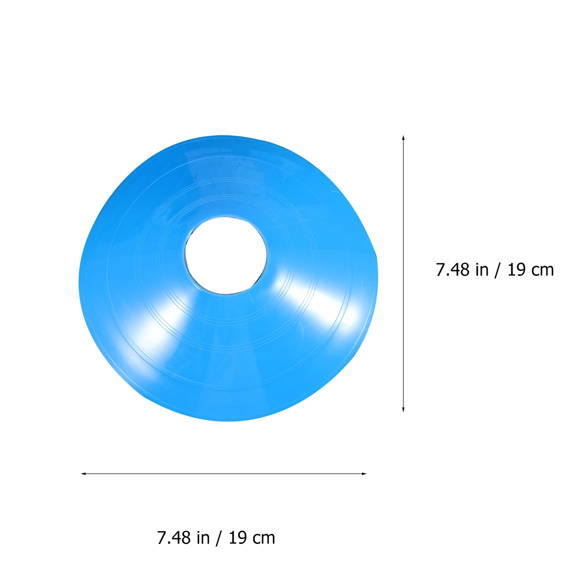 

26pcs Soccer Training Disc Cone Football Marker Tray Blue Sports Sign Plate Lightweight Durable Activities