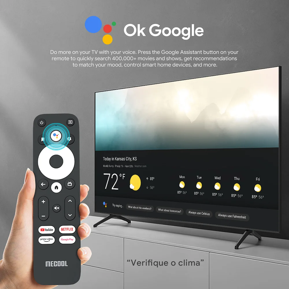 صندوق تلفاز Amlogic-andid 11 ، معتمد من Google Netflix ، Mecool KM2 Plus ، 4K ATV Box ، مشغل وسائط أندرويد ، BT5.0 ، S905X4