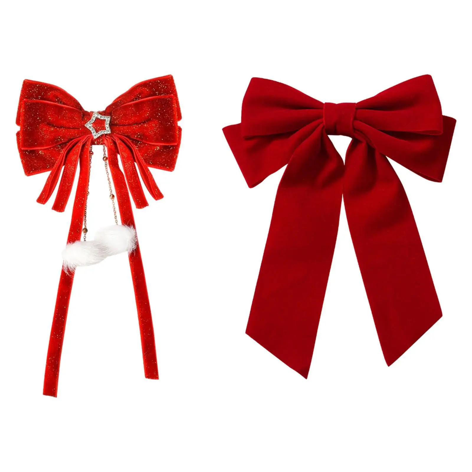 

Новогодний бант для волос, забавная заколка для вечеринок, нарядное платье для выступления на сцене