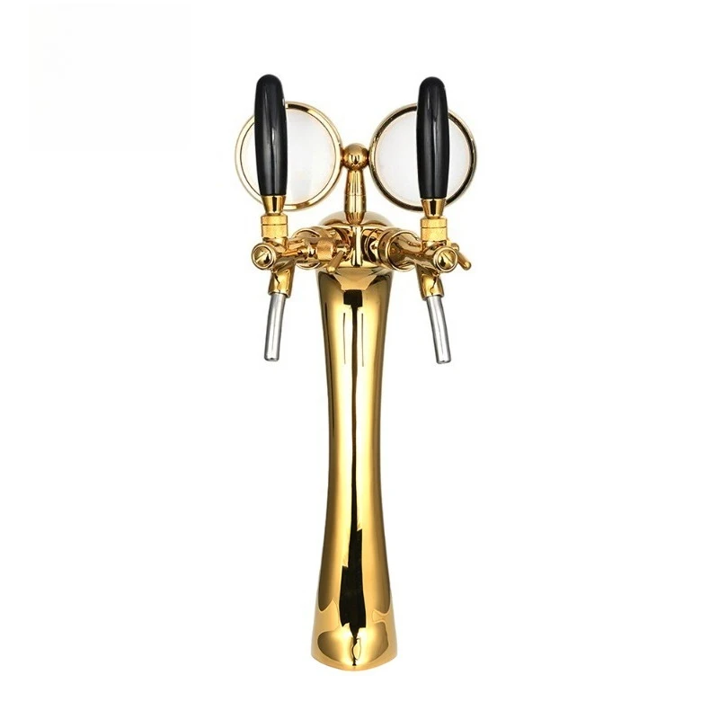 High-end exquisite bar hotel double hole wine column bar counter wine column wine tower dispenser craft brewing