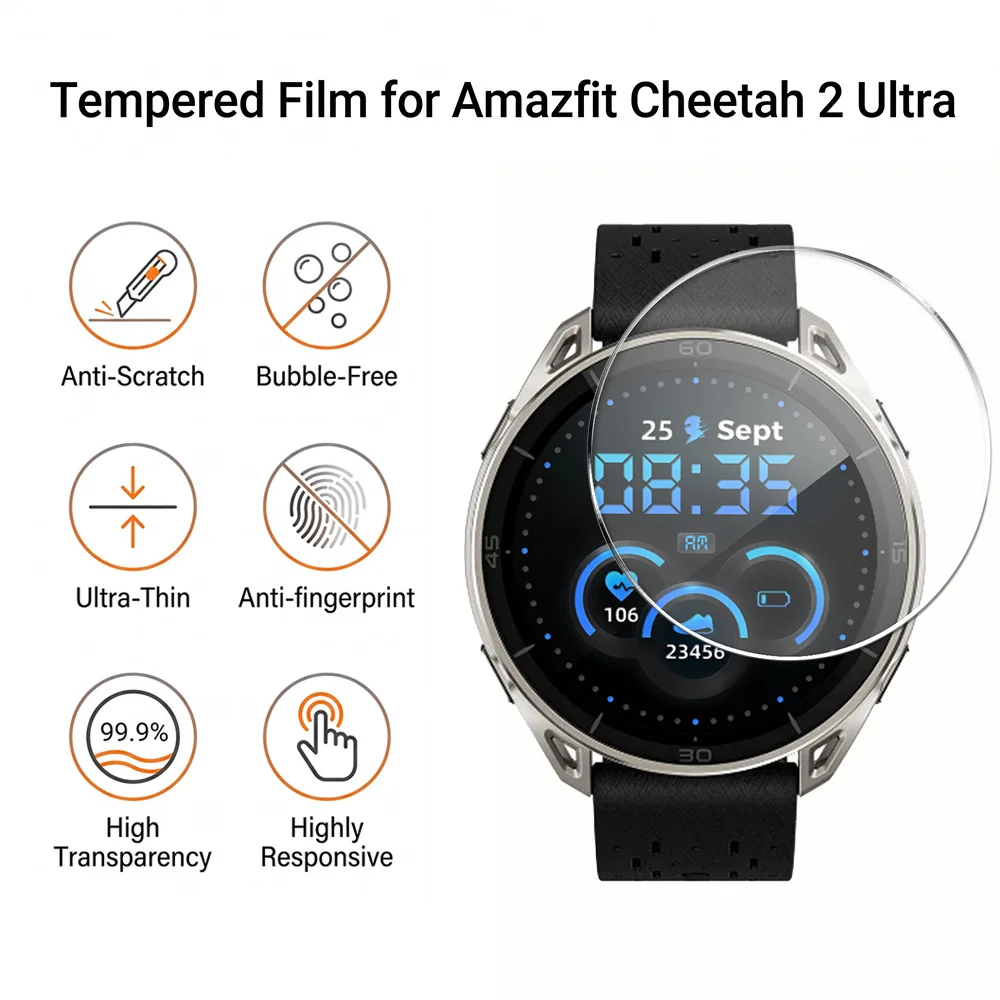 1/3/5Pcs Hydrogel Screen Protector For Amazfit Cheetah 2 Ultra Anti-scratch Film for Amazfit Cheetah 2 Ultra-HD Film Not Glass