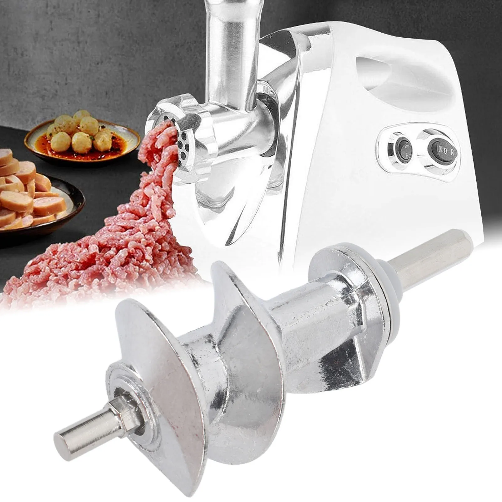 Meat Mincer Screw Stainless Steel Meat Mincer Screw Replacement Electric Meat Grinder Parts