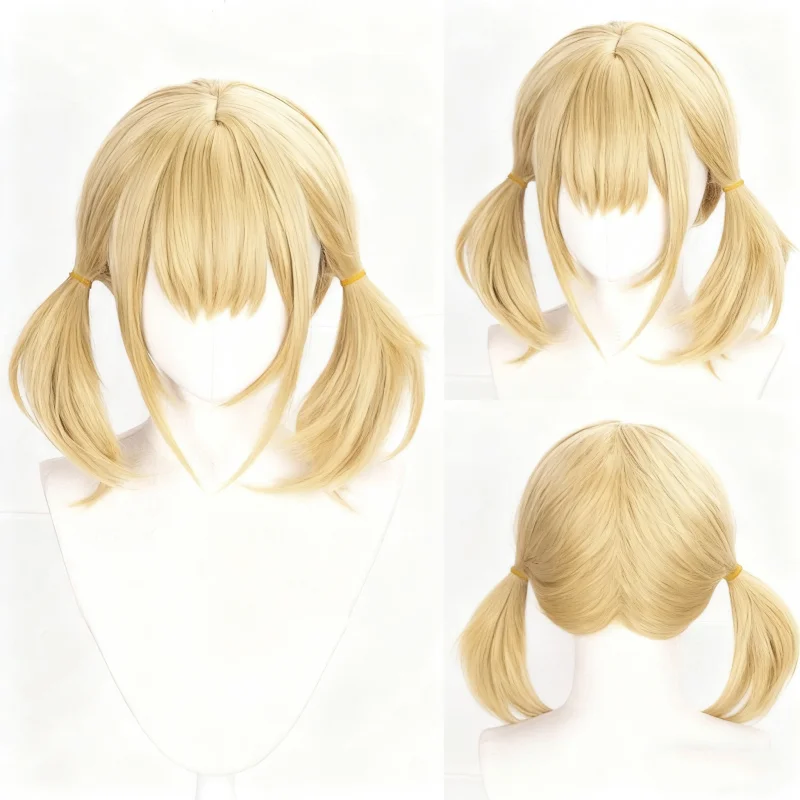 

1 piece mid-length double ponytail cute cosplay wig that is easy to maintain and suitable for both parties and daily use