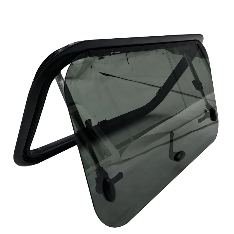 New Trailer Parts Tempered Glass RV Window 1100*450mm With Aluminum Inner Frame For Caravan Camper Travel Trailer