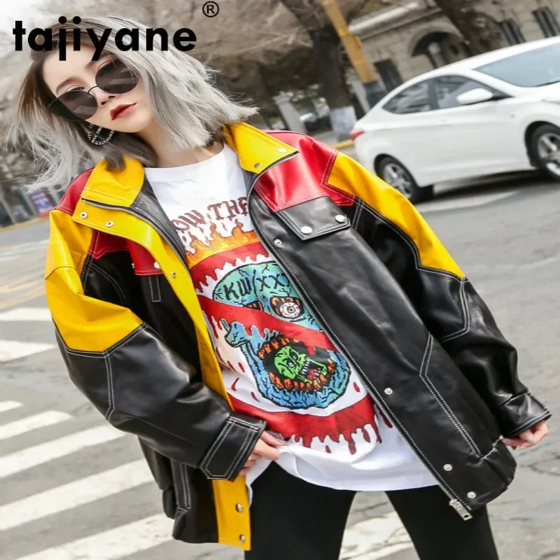 

Tajiyane Real Genuine Leather Jacket Women Clothes Coats and Jackets Women Short Motocycle Sheepskin Coat Female 2020 WPY540