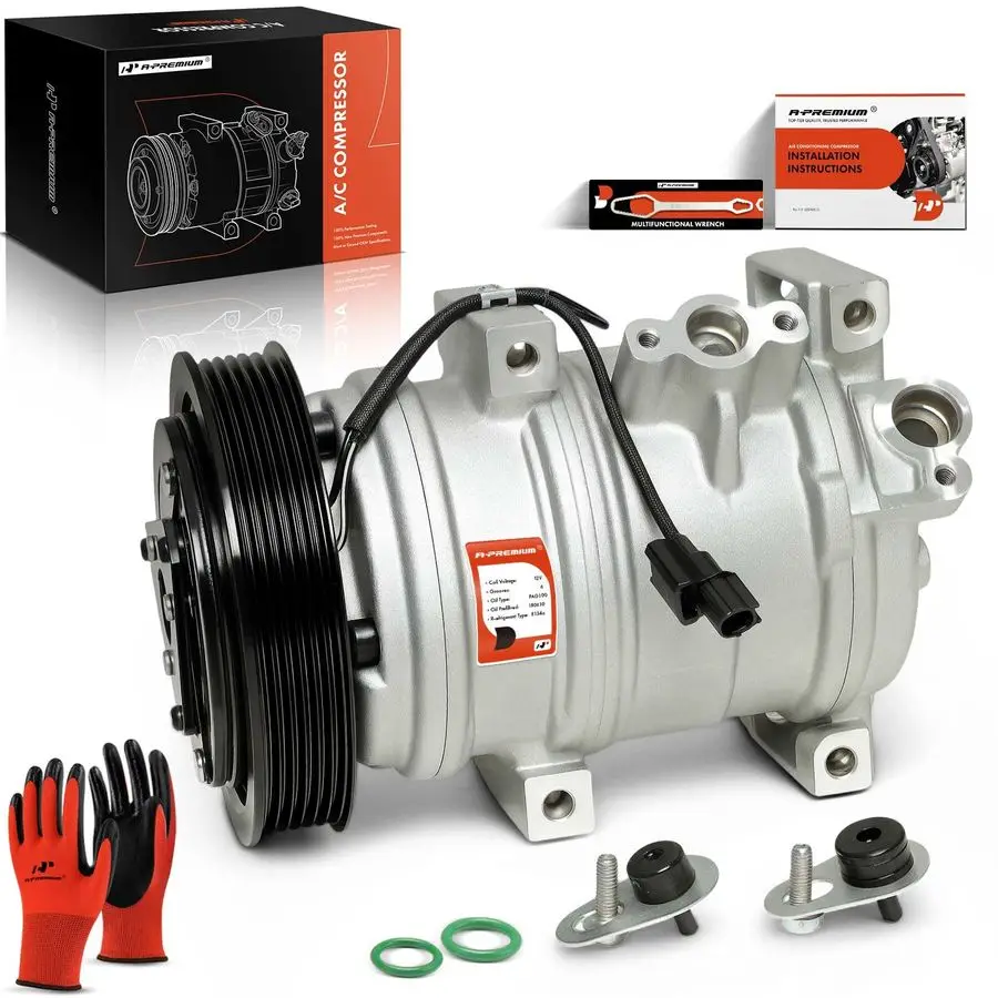 

Air Conditioner AC Compressor with Clutch Compatible with Acura MDX 20072013, ZDX 20102013 amp Honda Odyssey 20082017, Pilot 200