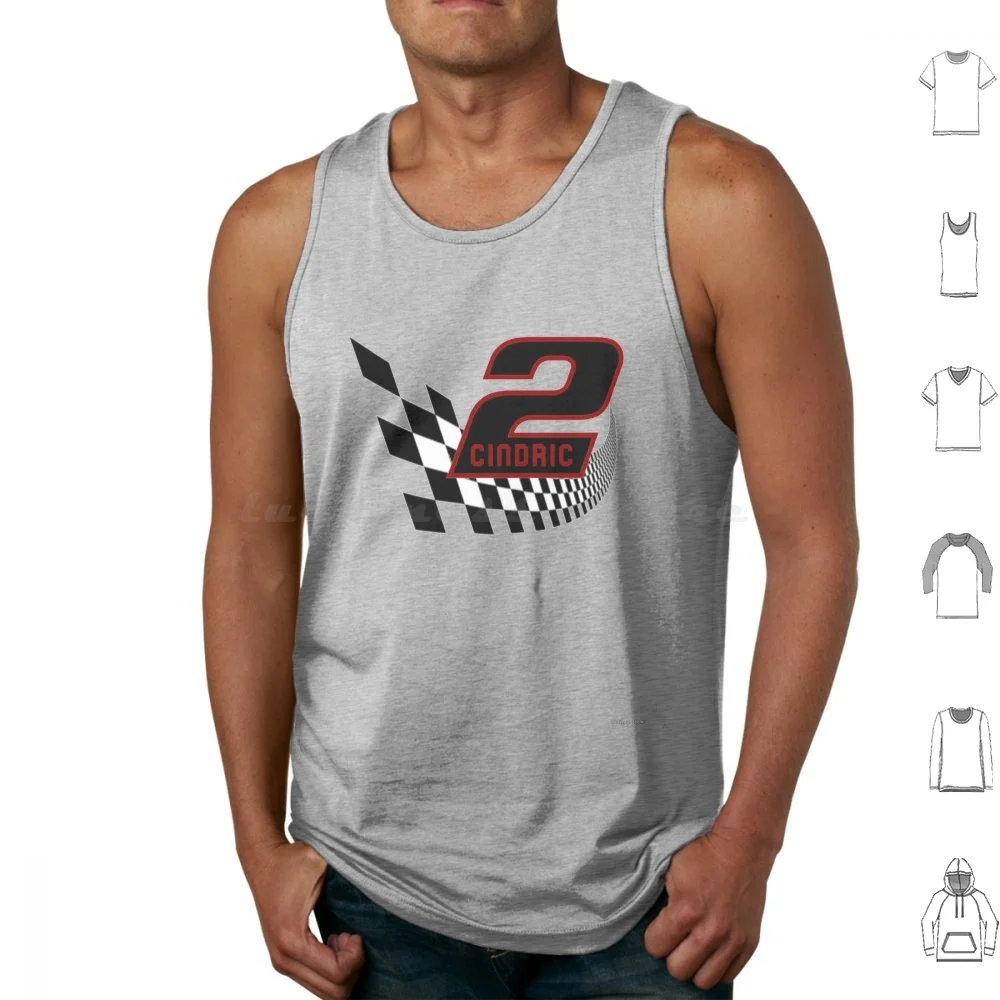 Austin Cindric On Checkers Camisetas sin mangas Chaleco sin mangas Austin Cindric 2 Auto Racing Racing Stock Car Racing Motorsports