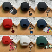 New Silicone Headphone Cover For QCY MeloBuds Pro Wireless Earbuds Case Dustproof Earphone Charging Box With Keyring