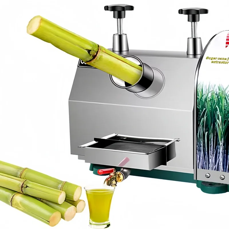 آلة كسارة قصب السكر التجارية آلة كسارة قصب السكر المحمولة باليد الفولاذ المقاوم للصدأ سطح المكتب آلة قصب السكر