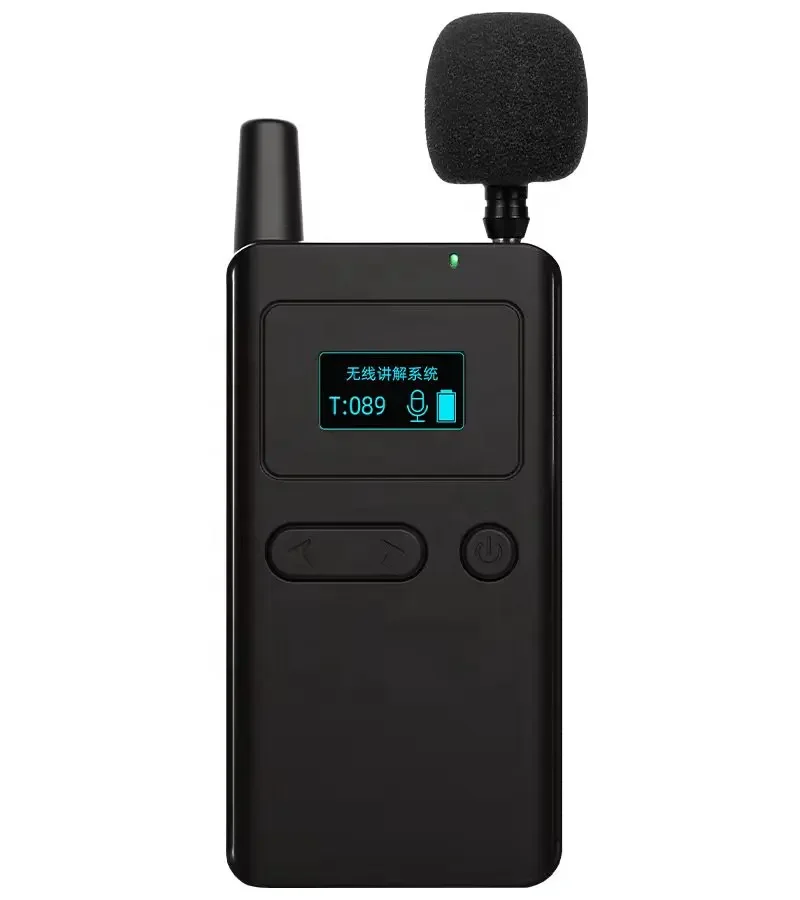 

CDX-201 Walkie Talkie Wireless Audio Tour Guide System Tour Guide Headset for Conference