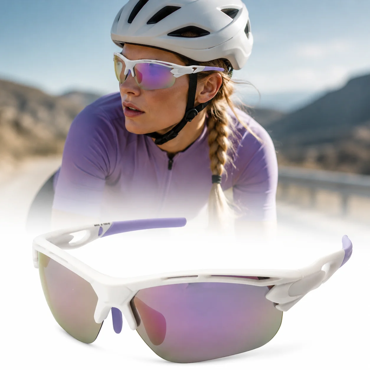 Men Polarized Sport Sunglasses TR90 Half Frame TAC Lens Anti-Glare UV400 Golf Fishing Cycling Running Outdoor Glasses