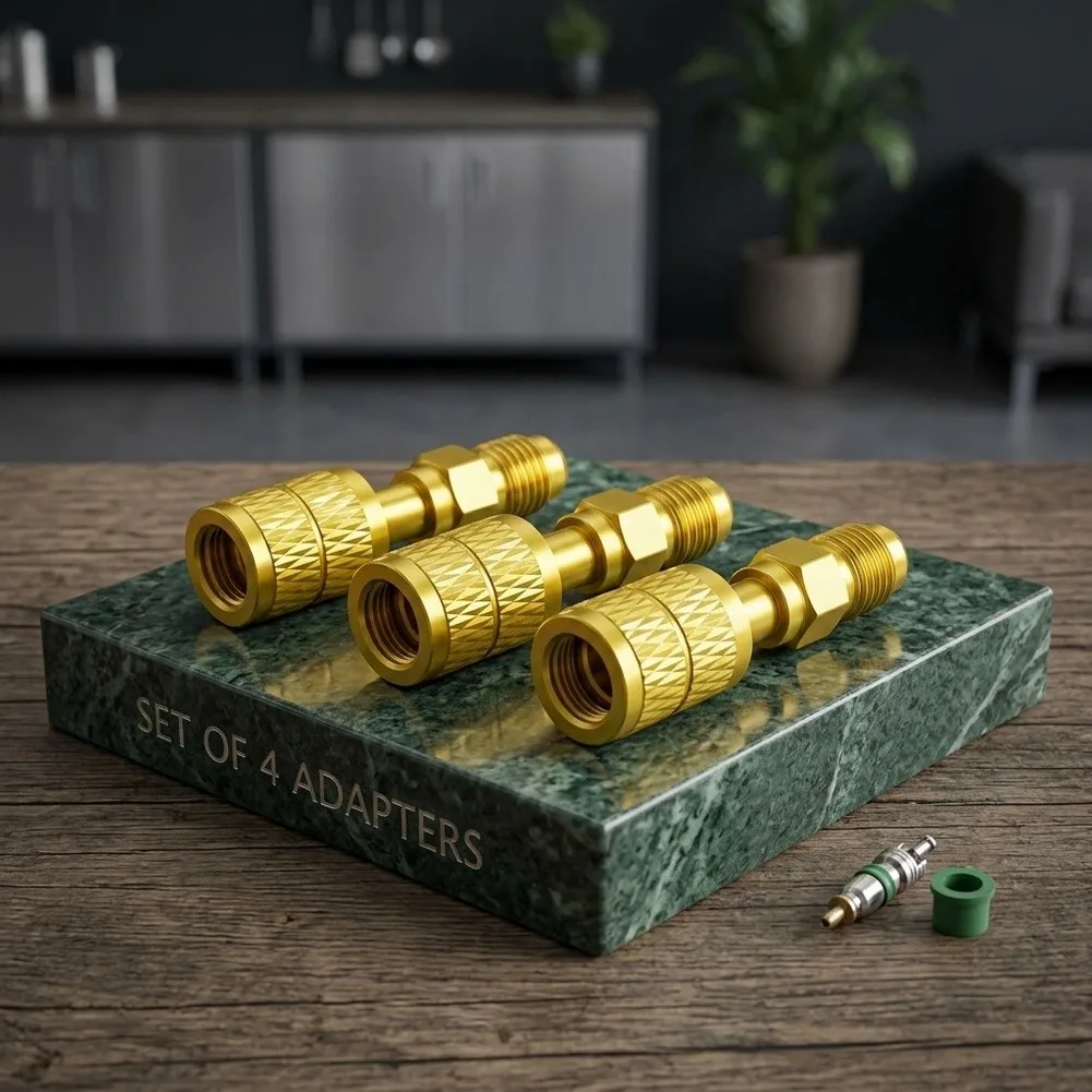 For Professional HVAC Repair for r32 Connector Brass Straight Connector As Shown In The Figure Spare Seals Included