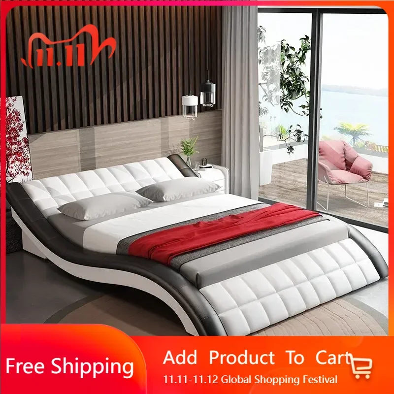 

Simple Queen Luxury Beds Frame Modern Modular High End Double Beds Frame Minimalist Nordic Japanese Muebles Patio Furniture