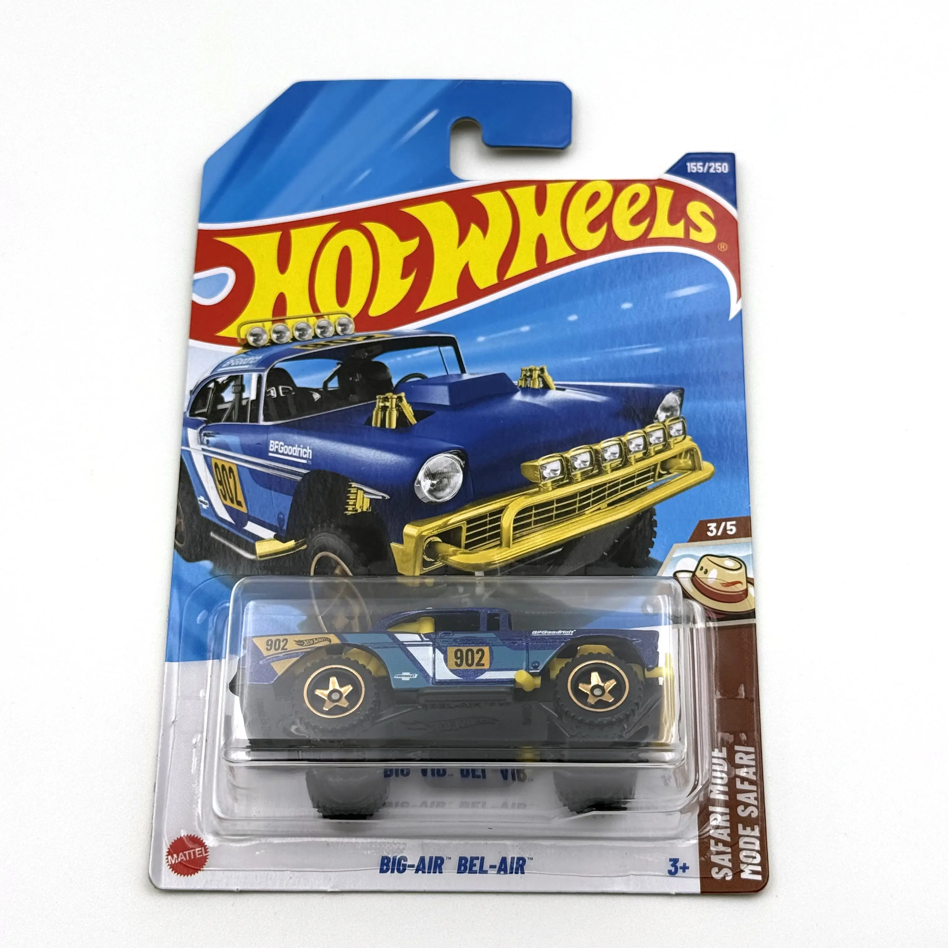 

2025-155X Hot Wheels Cars Big-Air Bel-Air 1/64 Металлическая литая модель игрушечного автомобиля из сплава