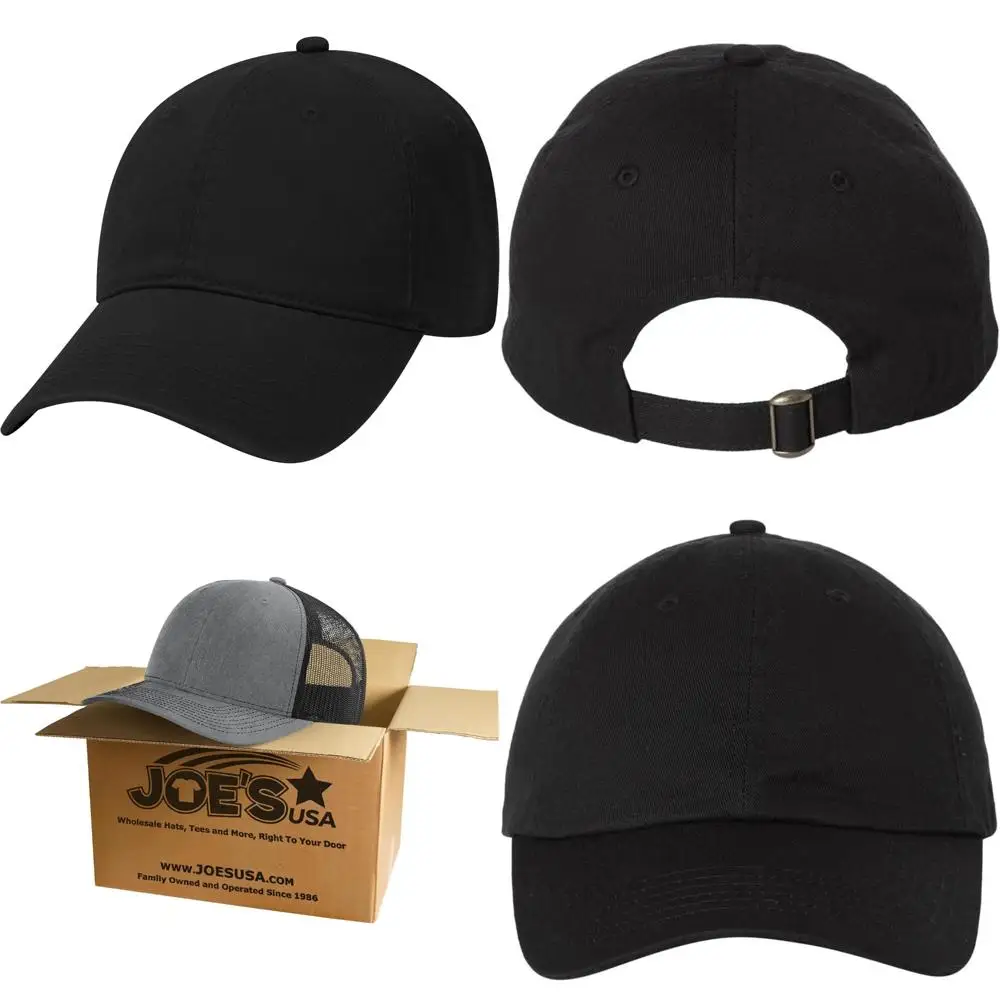 

Adjustable Low Crown Baseball Caps Wholesale Blank Classic Cotton Hats for USA Market