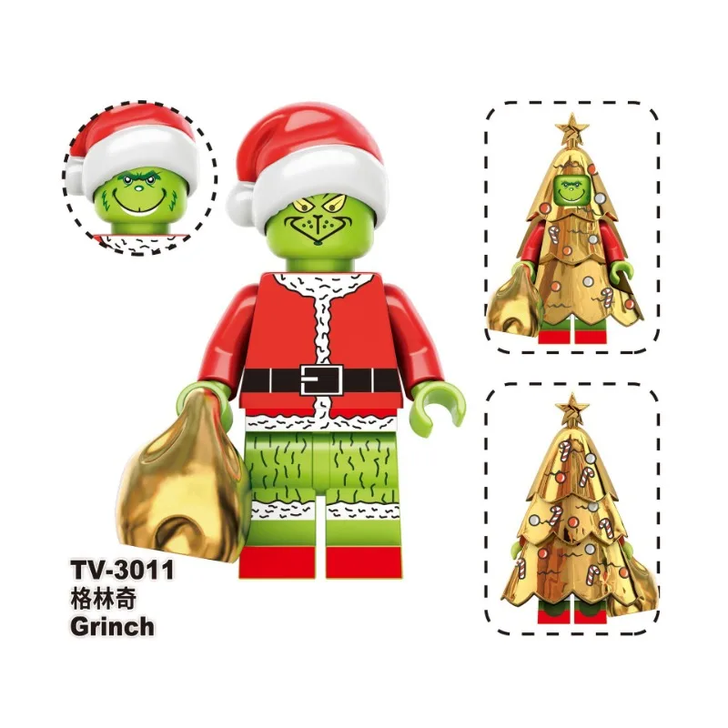 TV6303 Christmas series holiday elf Santa Claus assembled building blocks doll gift doll