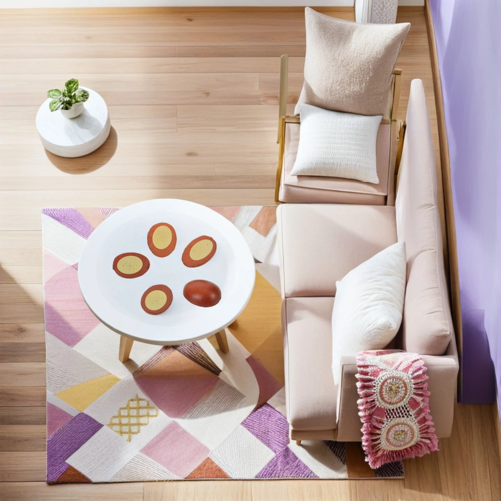 30 個ミニチュアゆで卵リアルなフェイク人工食品教育用プレイキッチンごっこ遊びアクセサリードールハウス