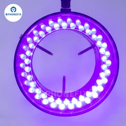 UV LED Ring Light Green Oil Curing Purple Light Adjustable LED Circle Lamp for LCD SMD BGA Chip Motherboard Soldering Repair