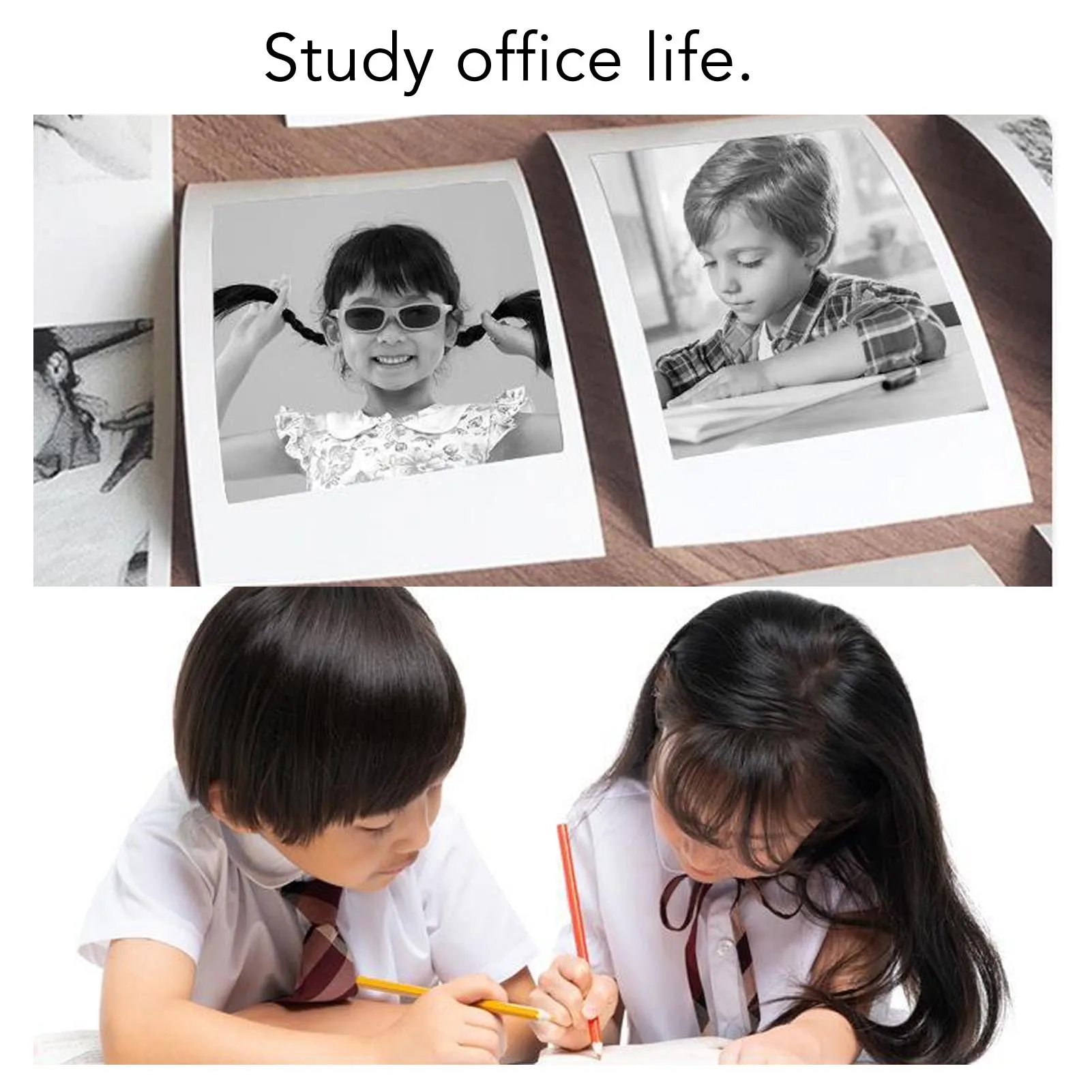 Printer Termal Portabel X33 Tanpa Tinta, Printer Saku dengan Aplikasi untuk Gambar, Foto Bergaya Retro, Struk, Catatan, Daftar, Label, Memo, QR