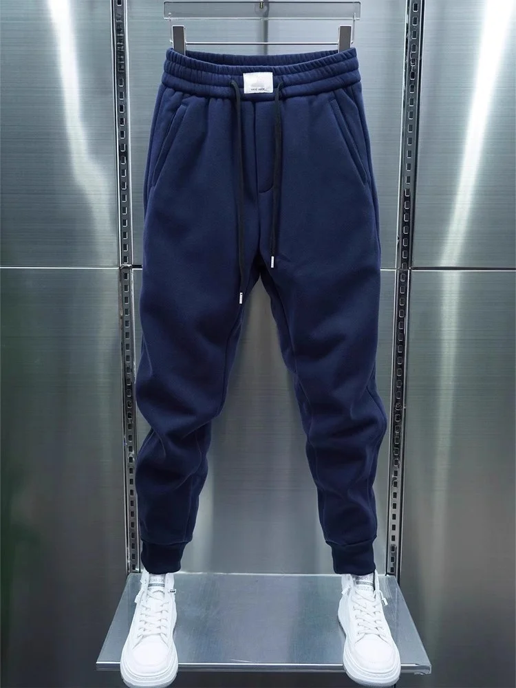 

Мужские утепленные брюки-карго с флисовой подкладкой, зауженные, повседневные, спортивные, модные, городские, молодежные, из полиэстера