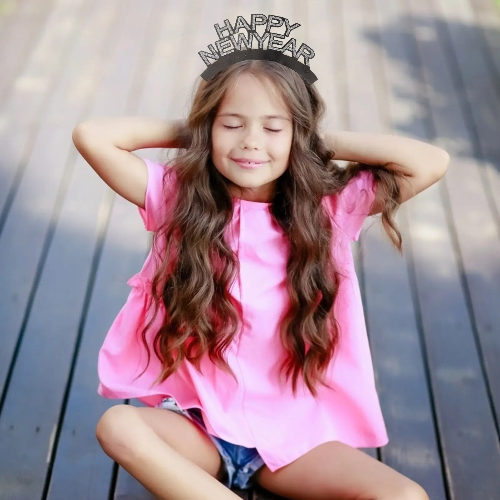 

15Pcs New Year Hairbands Happy New Year Letter Design Party Headbands Festival Hair Accessories Photo Props Creative Hair