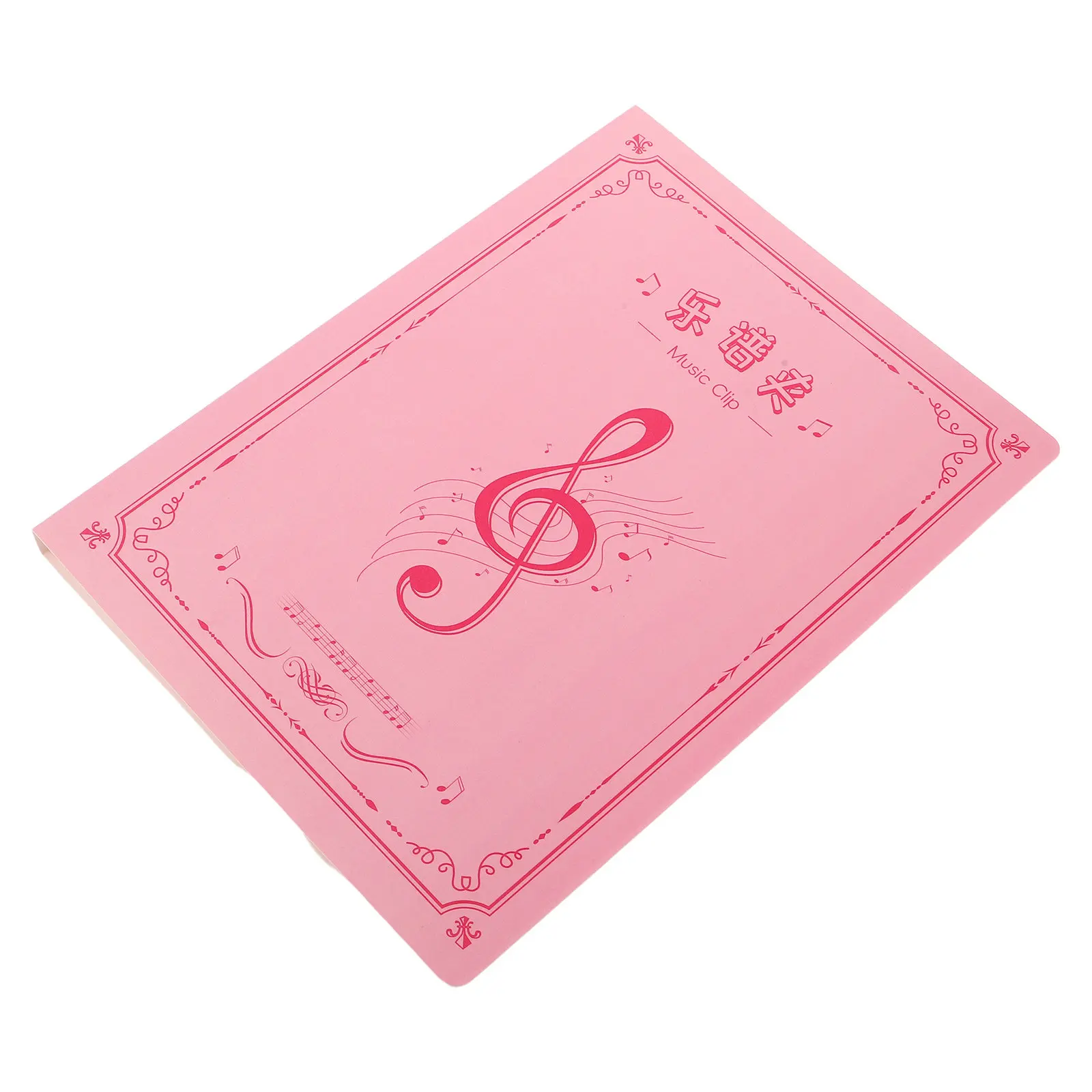 

50-Page Sheet Music Folder with Double-Sided Sleeves Portable Piano Sheet Music Holder Secure Clip for Performance Classroom