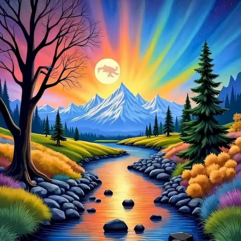 

PhotoCustom 5D Diamond Painting Landscape Full Drill Square Diamond Embroidery Diamond Mosaic Picture Of Rhinestone Home Decor