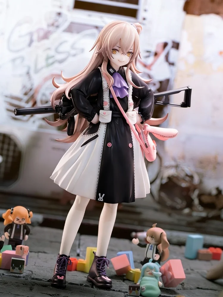 

Фигурка агента UMP45 из Girls' Frontline: Аниме-статуэтка «Кролик с лохматыми ушами», коллекционный декор GK, красивая девушка