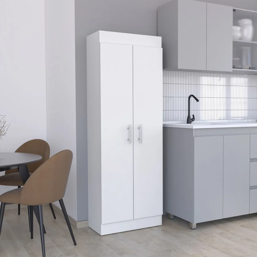 

Nepal Pantry Cabinet SpaceEfficient 2Door Design with Multiple Shelves