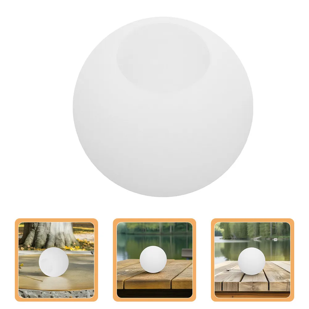 Plastic Globe Lampshade Opal Spherical Light Cover Replacement for Pendant Lights Floor Lamps Outdoor Fixtures 7 Inch Diameter